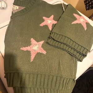 POL Forest Green Knit Pullover
